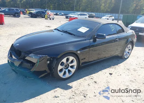 2005 BMW 645Ci z USA, uszkodzony, nr VIN WBAEK73455B260880